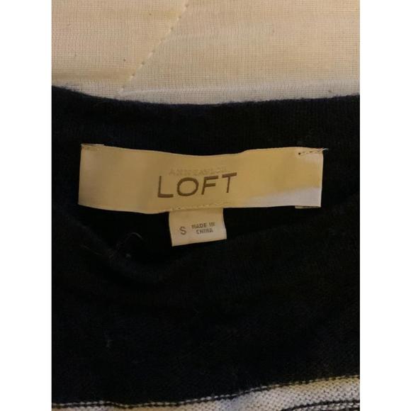 Ann Taylor LOFT striped poncho sweaters - Picture 2 of 2